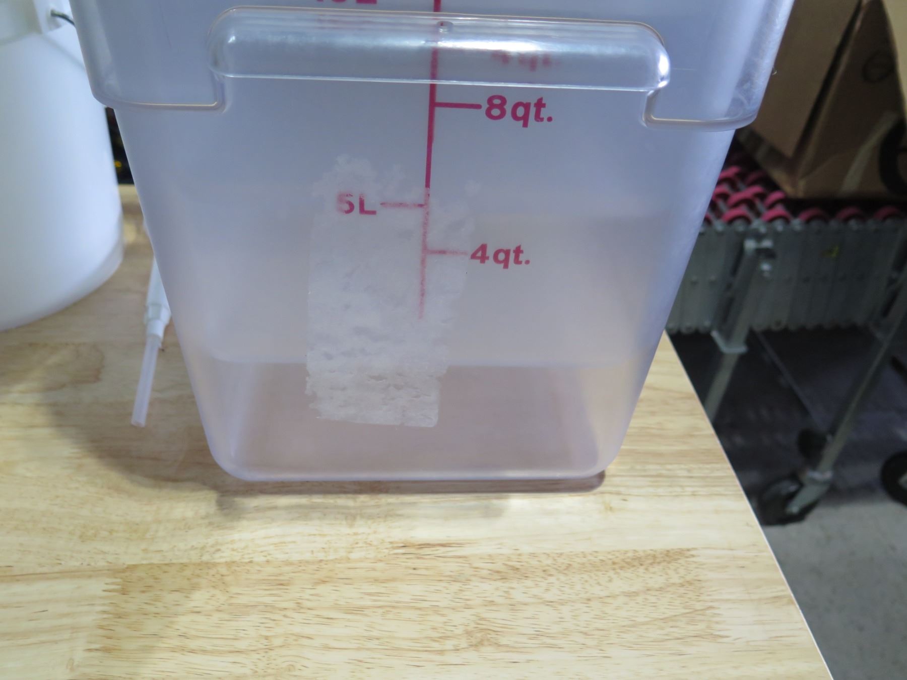 Multiple Square Plastic Measuring Containers: 18qt / 12qt, etc