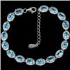 Image 1 : Natural AAA SWISS BLUE TOPAZ  Bracelet