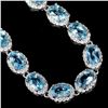 Image 2 : Natural AAA SWISS BLUE TOPAZ  Bracelet