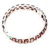 Image 2 : Natural Mozambique Garnet Green Emerald Bangle