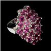 Image 3 : Natural Unheated Rhodolite Garnet Ring