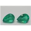 Image 2 : Natural Green Columbian Emerald Pair 11.09 Ct Certified