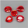 Image 1 : Natural  Imperial Red Sapphire 5Pcs/4.88Ct.