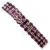 Image 1 : Natural Unheated Pink Rhodolite Garnet Bracelet