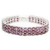 Image 2 : Natural Unheated Pink Rhodolite Garnet Bracelet