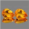 Image 1 : Natural Golden Orange Citrine Pair [Flawless-VVS]