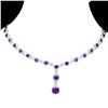 Image 1 : Natural Stunning Brazil Amethyst Necklace - Untreated