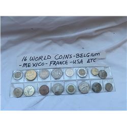 16 World coins