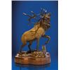 Image 1 : BRONZE BY LORENZO GHIGLIERI ENTITLED "WAPITI"