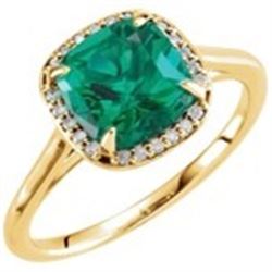 JEWELRY – EMERALD AND DIAMONDS RING
