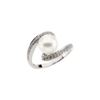 Image 1 : JEWELRY – FRESHWATER PEARL AND DIAMONDS RING: