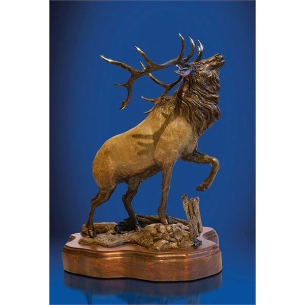 BRONZE BY LORENZO GHIGLIERI ENTITLED "WAPITI"