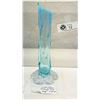Image 1 : Wonderful Aqua Coloured Vintage Bud Vase, 8"T