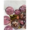 Image 2 : Vintage Large Cluster Lucite Acrylie Grapes Handcrafted Onto Real Wood Grape Branch, Great Centerpie
