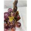 Image 3 : Vintage Large Cluster Lucite Acrylie Grapes Handcrafted Onto Real Wood Grape Branch, Great Centerpie