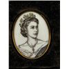 Image 2 : Queen Elizabeth II Fine Bone China Coronation Brooch 1953 With Stand