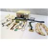 Image 2 : Nice Box Lot Of Costume Jewelry, Skeleton Key, Buttons, Etc.
