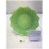Image 1 : Vintage Anchor Hocking Jadeite Lotus Blossom 8" Luncheon Plate, Excellent Condition