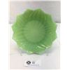 Image 2 : Vintage Anchor Hocking Jadeite Lotus Blossom 8" Luncheon Plate, Excellent Condition