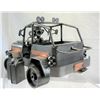 Image 3 : Heinz And Kunst Jeep Metal Sculpture With Figure, 2 Metal Gas Cannisters And Tow Winch, Measures 9"L