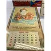 Image 2 : Authentic Vintage Calendar Pages, Ice Cream Advertisements And Crate Labels, All Shrink Wrapped