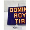 Image 2 : Original Vintage Dominion Royal Tires Sign, Rare, Early Vintage