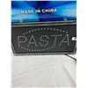 Image 2 : New LED Light Up Display Sign "Pasta", 19"x10"