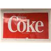 Image 1 : Vintage 1985 Coca-Cola Tin Sign, 60"x36", Great Garage/Man Cave Décor, LOCAL PICKUP ONLY