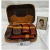 Image 1 : Vintage Men's Keystone Leather Travel Case, Made In USA