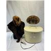 Image 1 : Vintage Hat Box With Vintage Mink, Stole Plus Hat?