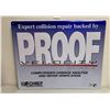 Image 1 : Proof Collision Tin Sign, 23.5"x29.5"