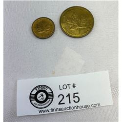 Reproduction Canadian Gold Coins, 1 1/4 oz, Blank Backs