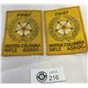 Image 1 : 2 First BC Rifle Association Patches, 4" T