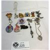 Image 1 : Bag Of Walt Disney Jewelry, Mickey, Daffy Duck, Elsa, Pooh And Tinker Bell