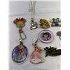 Image 2 : Bag Of Walt Disney Jewelry, Mickey, Daffy Duck, Elsa, Pooh And Tinker Bell