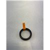 Image 2 : Black Agate Ring Band, Size 7, 2.35g