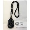 Image 1 : Obsidian Carved Buddha Necklace