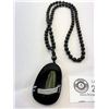 Image 3 : Obsidian Carved Buddha Necklace
