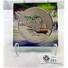 Image 1 : $25 2016 .9999 Silver Coloured Bear Plus Beaver Coin