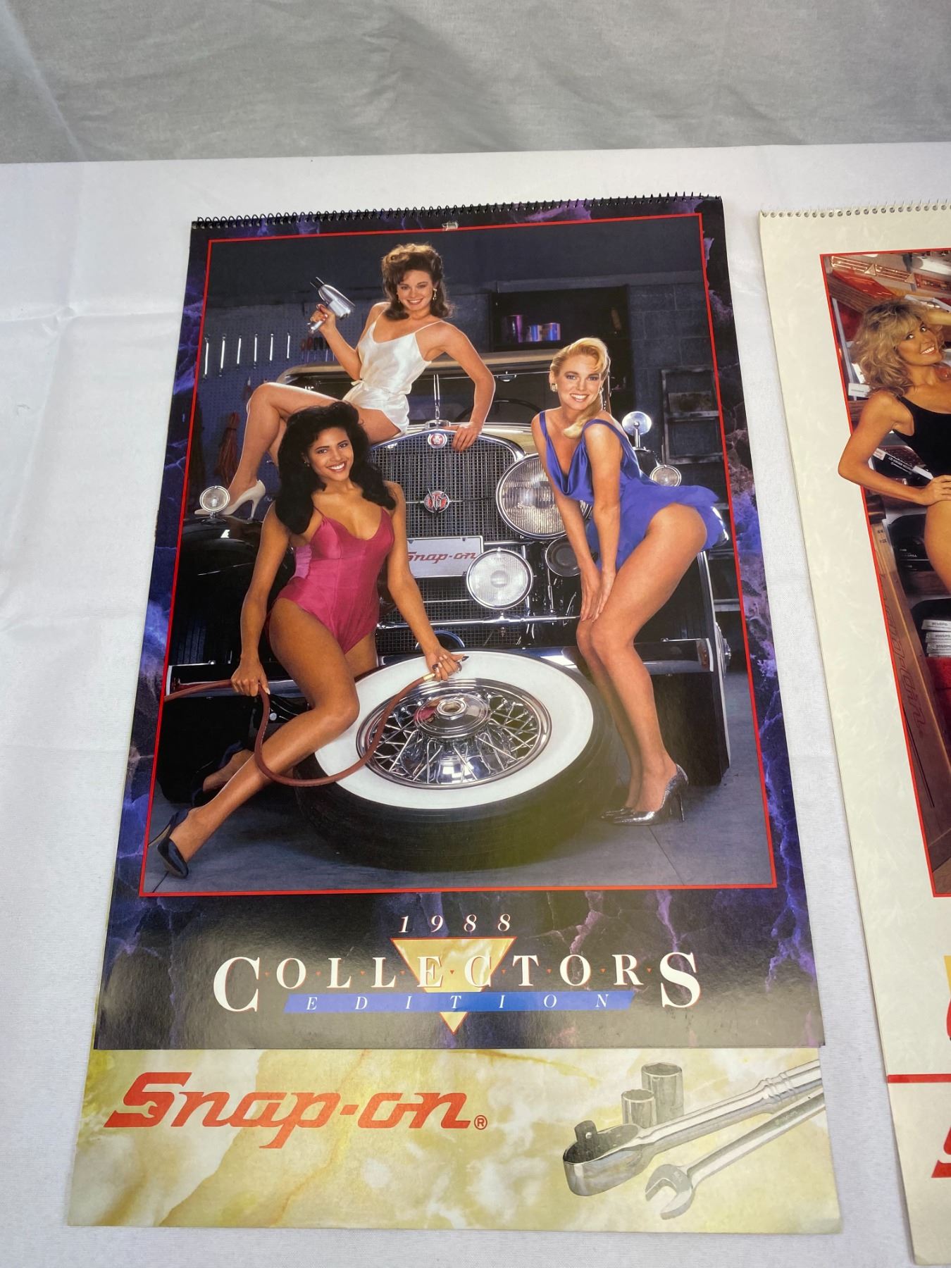 Pair Of Vintage Snap On Tools Collectible Calendars pair-of-vintage-snap-on-tools-collectible-calendars