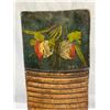 Image 2 : Vintage 2ft Long Wooden Washboard With Decorative Painting
