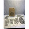 Image 1 : 6 Petroglyphs Of British Columbia Rubbings By Karen Morris