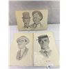 Image 1 : 3 Large 11"x14" Prints By Bill Bates, Laurel And Hardy, Buster Keaton, Etc.