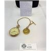 Image 1 : Antique Swiss Made 17 Jewel Balko Pocket Watch In Working Condition, Gold Filled Watch Chain Of Good