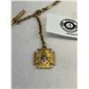 Image 2 : Very Nice Antique Pocket Watch Chain And Fob