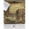 Image 2 : La Marquise- Fine Italian Tapestry Purse C 1950's Label Inside, 9.25"L x 9.5"T