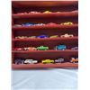 Image 2 : Nice Wall Display Case Filled With Diecast Cars, Hotwheels, Matchbox, Etc