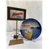 Image 1 : Vintage Hamm's Beer Tray And Light Stand, Needs New Light Bulb