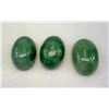 Image 3 : Big Emerald Cabochons, 55.65 CT, Brazil