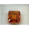 Image 2 : Orange Sapphire, 5.2 CT, 9.8x8.5x5 mm, Rectangular Emerald Cut, Excellent Luster, Heated For Colour 